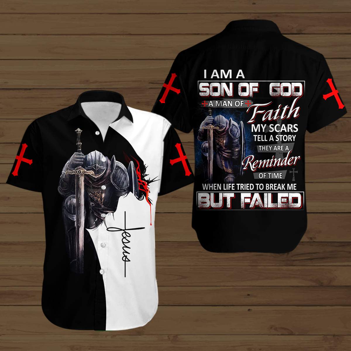 Veteran I Am A Son Of God A Man Of Faith Unisex Hawaiian Shirts