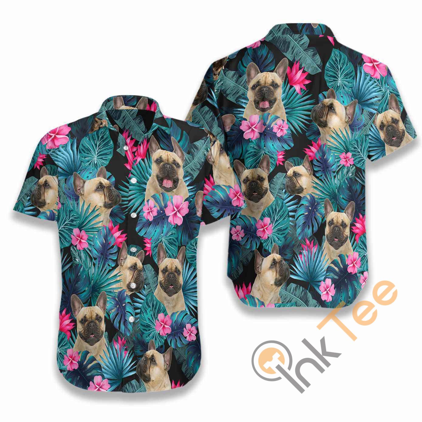 Tropical French Bulldog Hawaii Shirts Ha27191