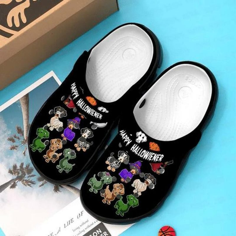 Teams Dog Happy Halloween Custom Name Gift For Lover Rubber clog Shoes Comfy Footwear