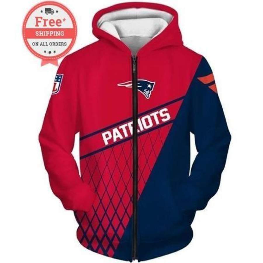 New England Patriots Hoodie 3D Style4655 All Over Printed