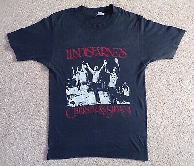 Vintage Lindisfarne’s Christmas Show 1981 T-shirt Retro Rock Music Memorabilia 9547