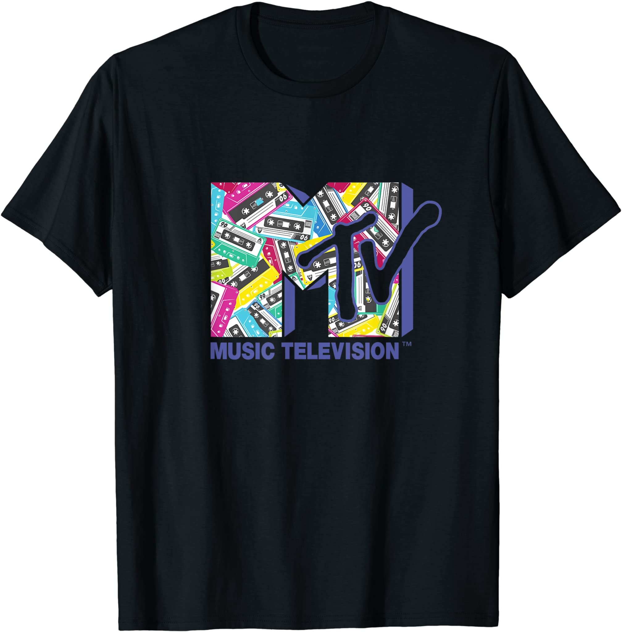 Mademark X Mtv – The Official Mtv Logo With The Classic 80S Tapes T-Shirt