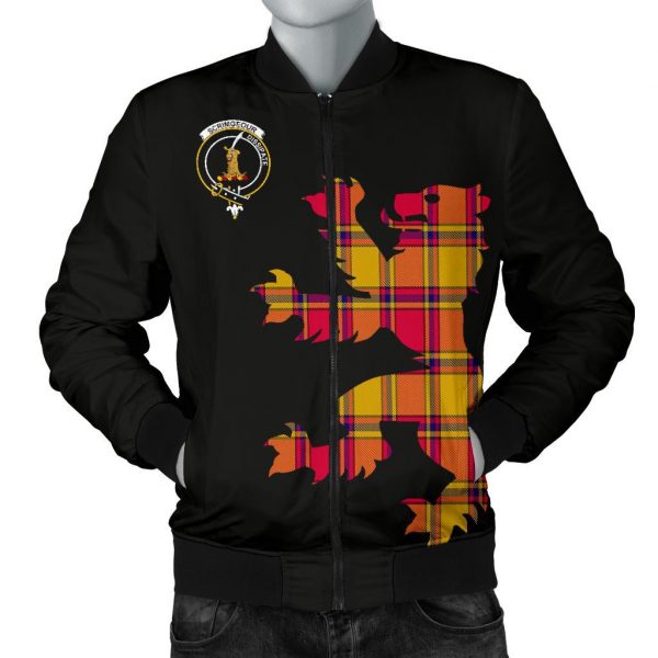 Scrimgeour Lion & Thistle All Over Printed Bomber Jacket Us Size