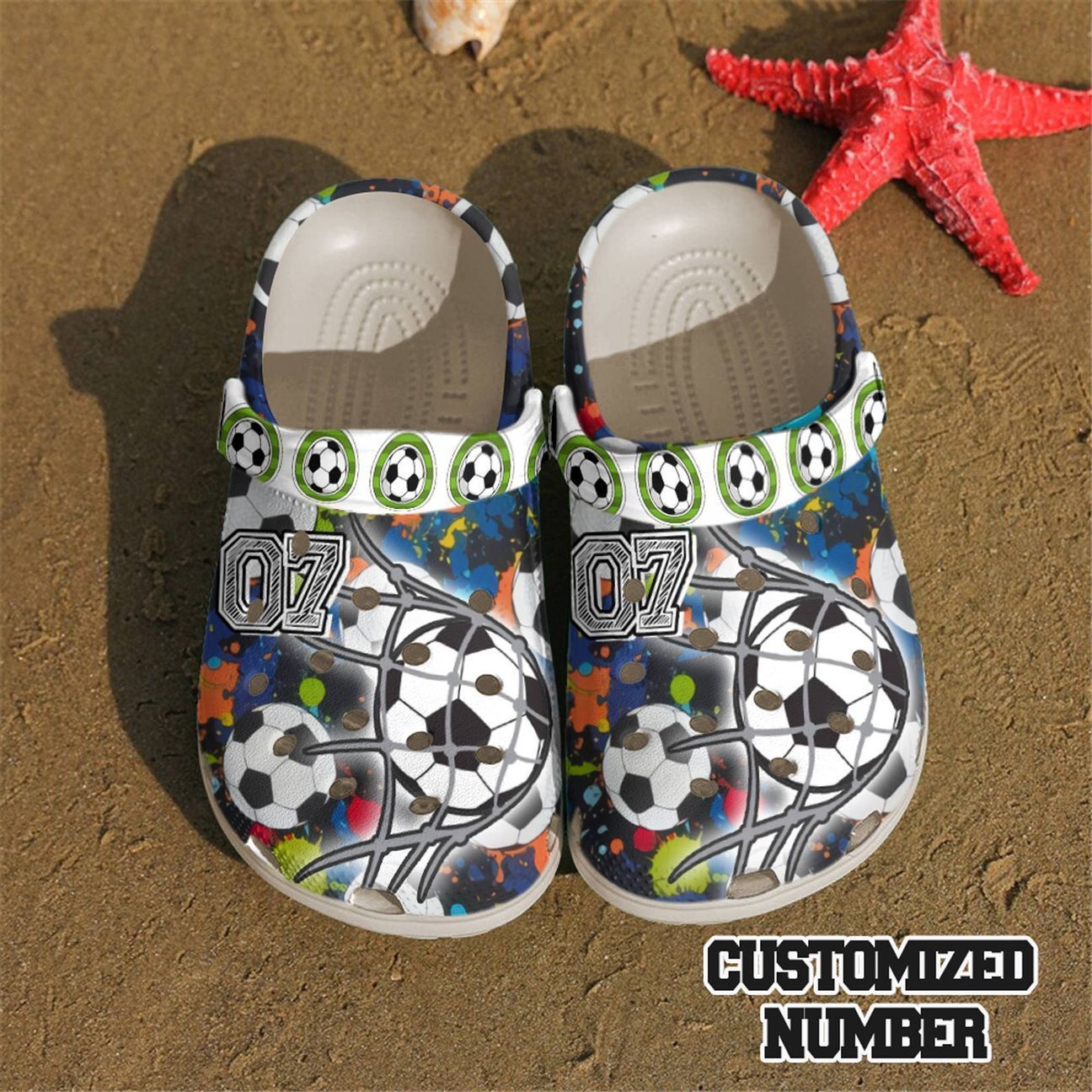 Personalized Crocs Soccer,  Fashion Style Print 3D Score A Goal For Women, Men, Kid