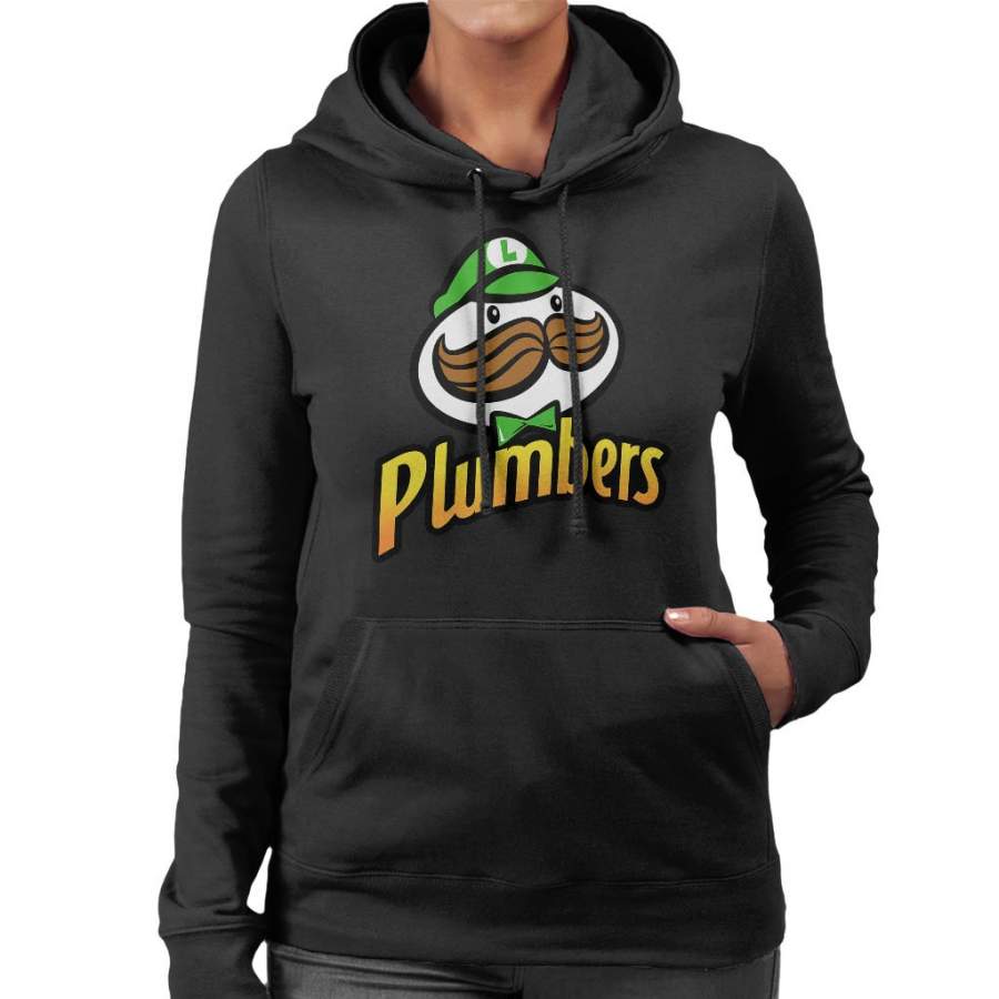 Super Mario Pringles Luigi Women’s Hooded Sweatshirt