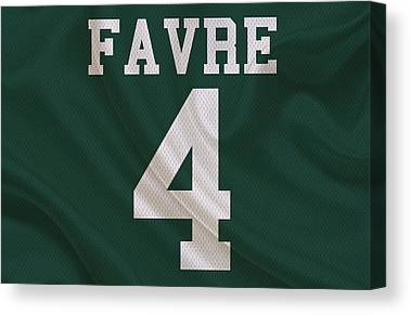 Green Bay Packers Brett Favre Joe Hamilton Canvas Print