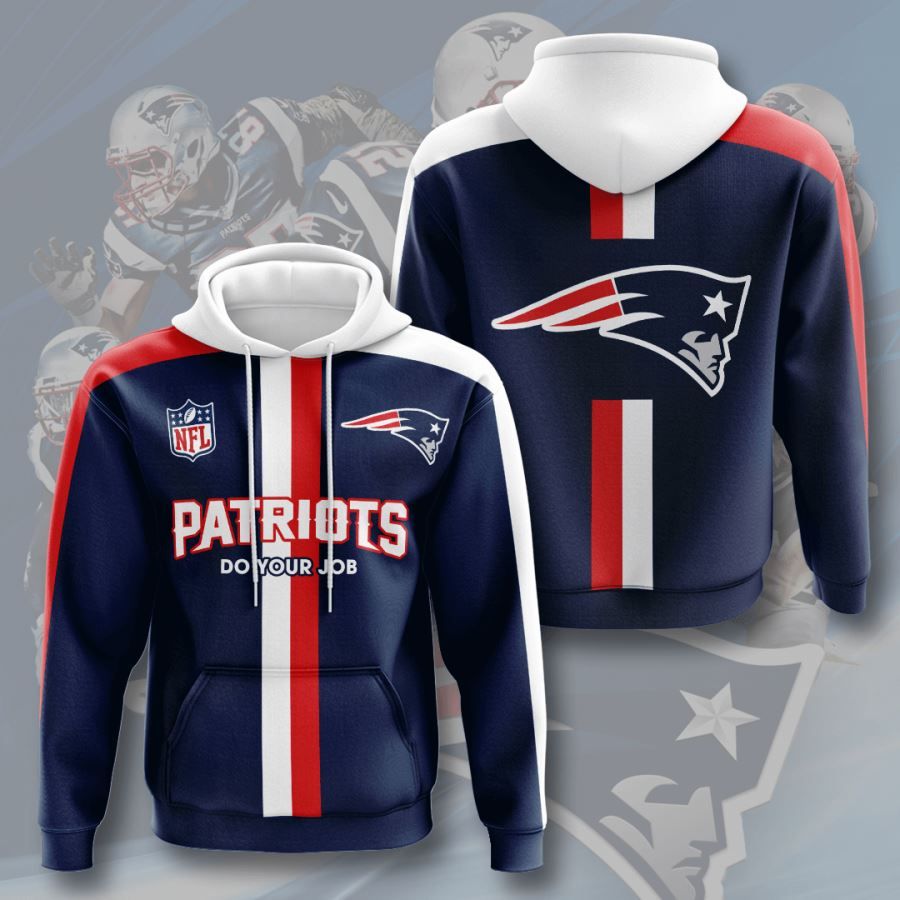 New England Patriots No1302 Custom Hoodie 3D