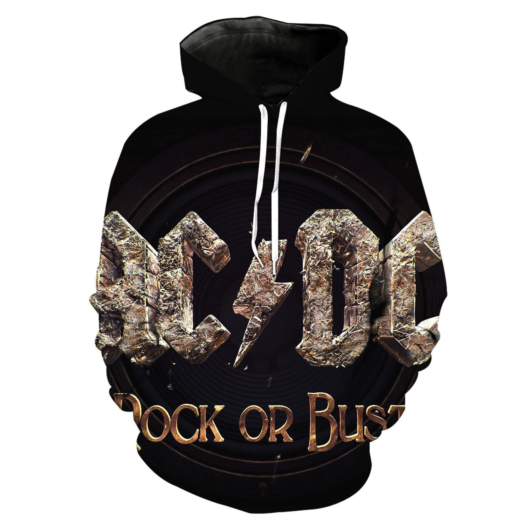 Cool Custom Hoodie Acdc Rock Band 3D Full Over Print Hoodie Sweater Tshirt Rh 066 B2982 Hoodie 3D Pullover Zip Hoodie 3D