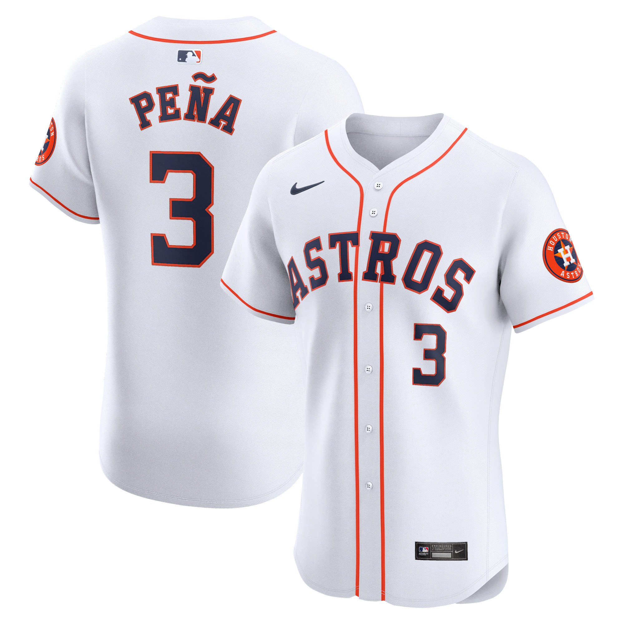 Jeremy Peña Houston Astros Home Elite Player Jersey – White