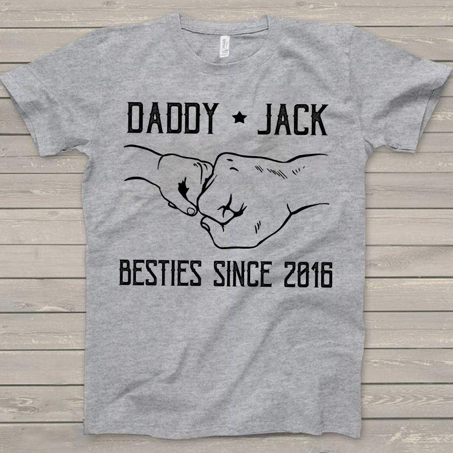 Personalized Daddy And Kid Shirt