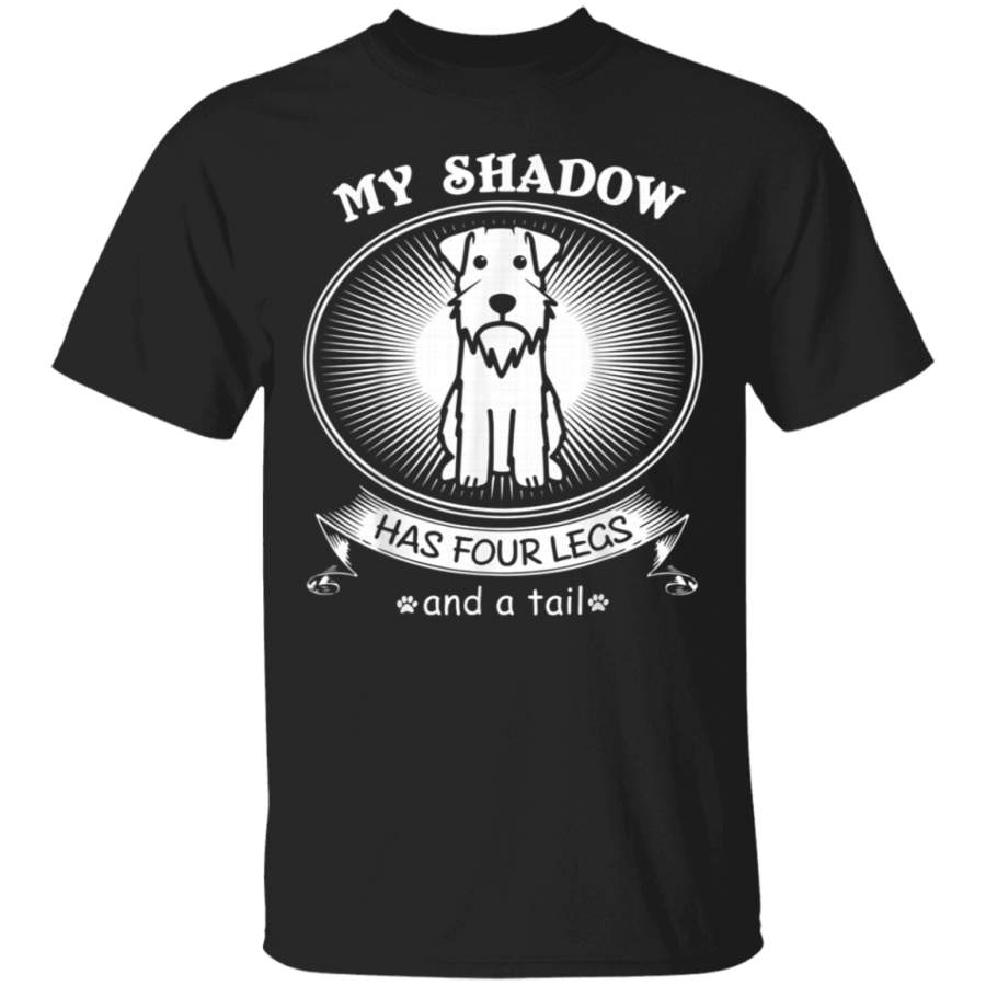 Miniature Schnauzer TShirts My Dog is My Shadow Funny Gift TShirt