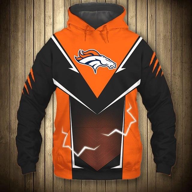 Denver Broncos Flame Hoodie