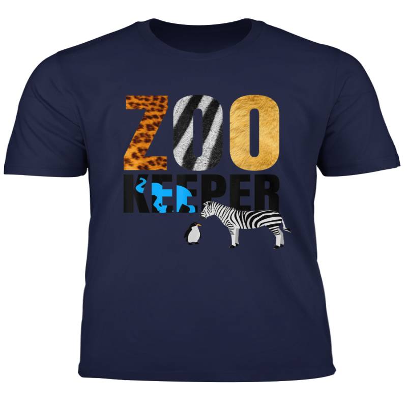 Zoo Keeper T Shirt Wild Tiger Lion Zebra Pinguin Jersey