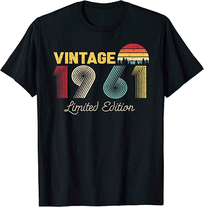 Vintage Limited Edition 1961 Funny 60th Birthday Vintage T-Shirt