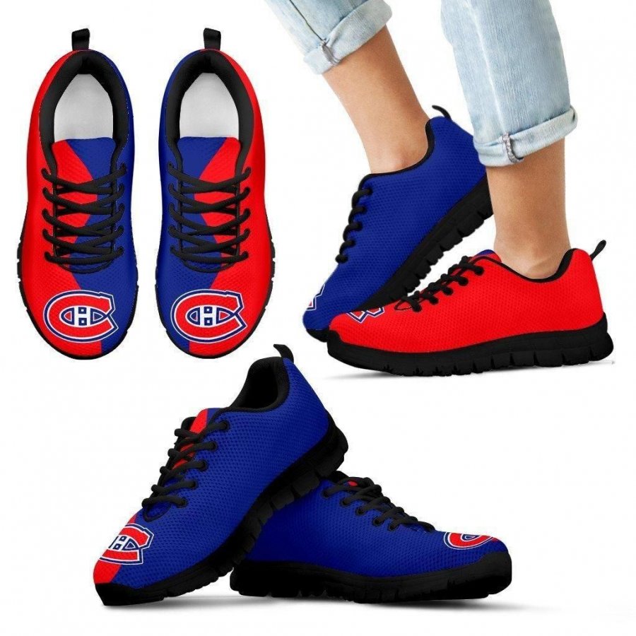 Two Colors Trending Lovely Montreal Canadiens Sneakers #204