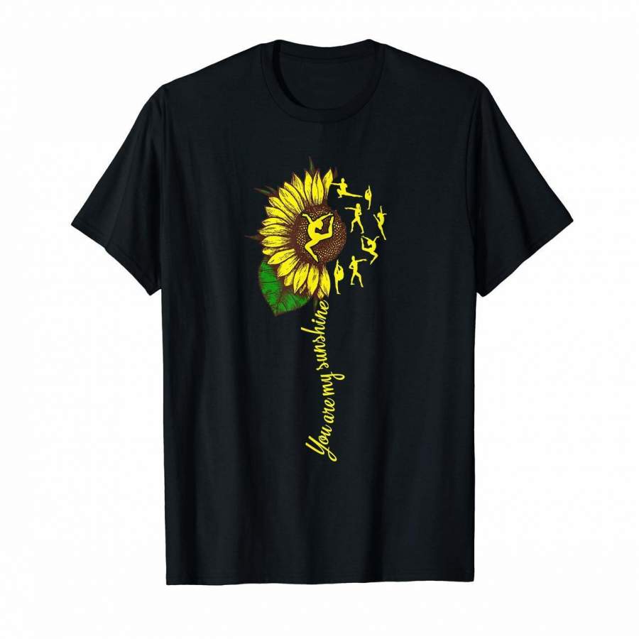 Gymnastics Sunflower Funny Gift For Gymnastics Mom T-Shirt