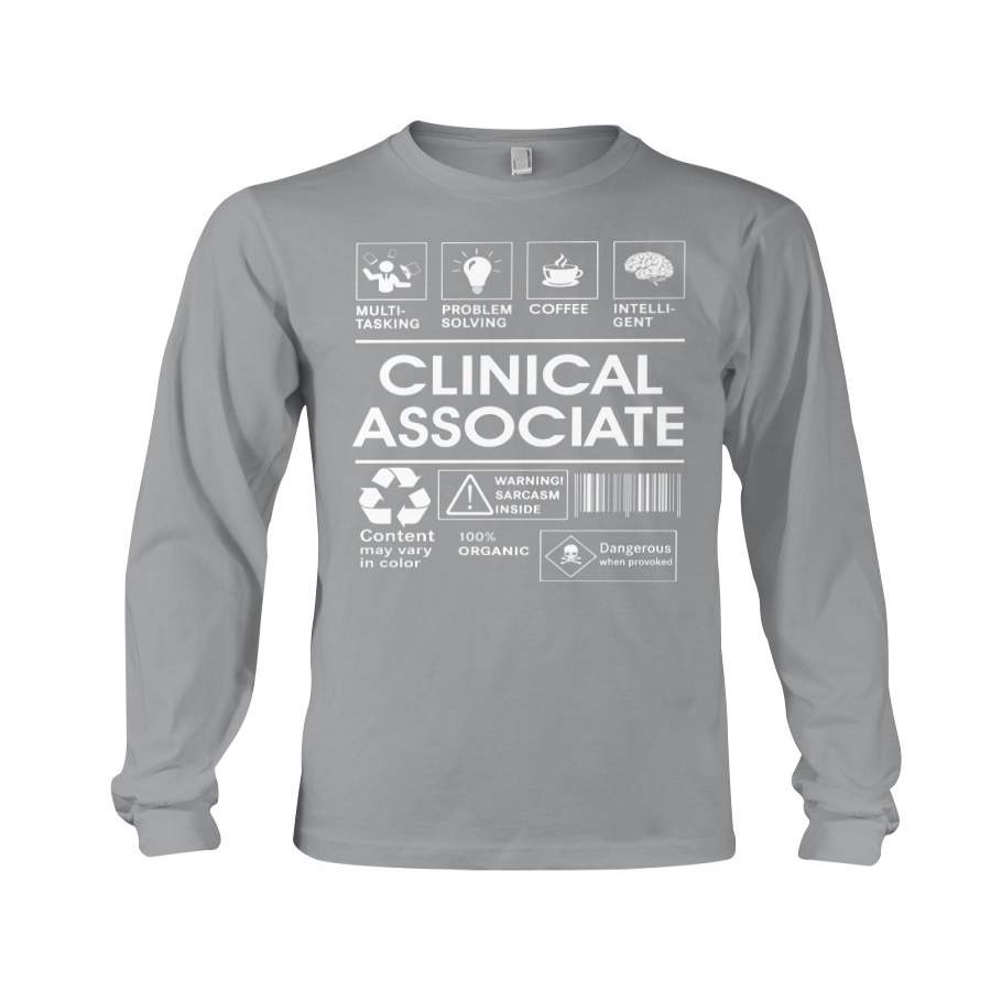 Clinical Associate With Simbols And Images Custom Design Unisex Long Sleeve