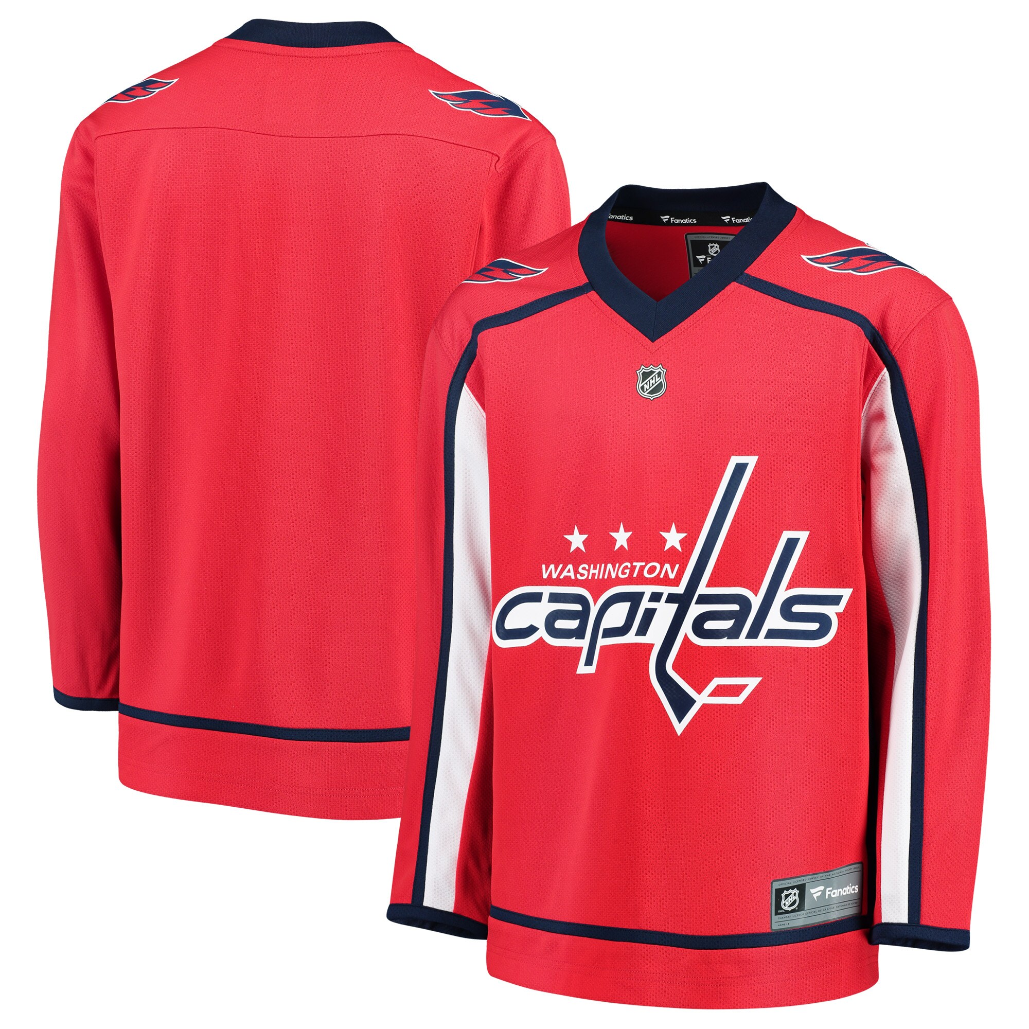 Washington Capitals Branded Youth Home Replica Blank Jersey – Red