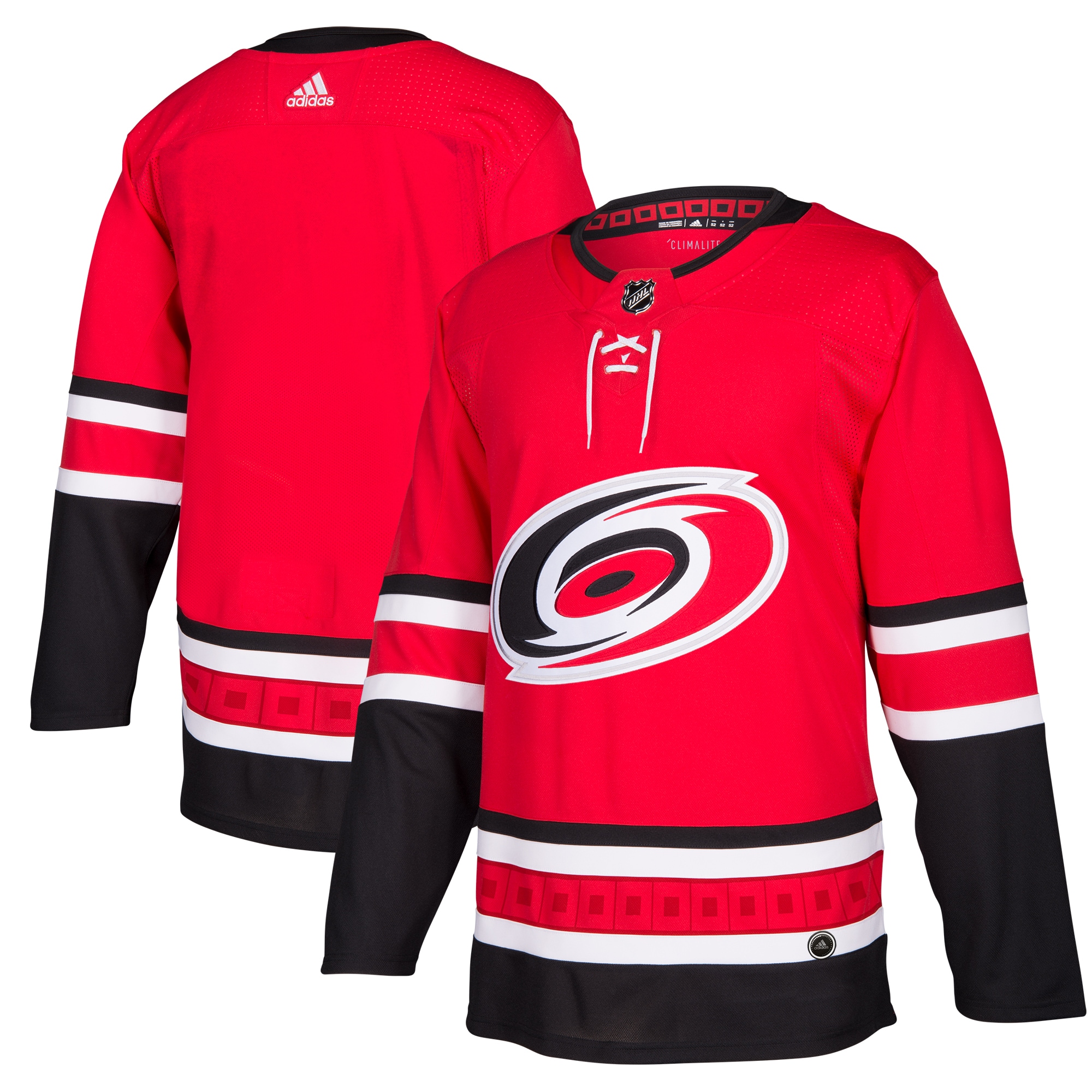 Men's Carolina Hurricanes adidas Red Home Authentic Blank Jersey