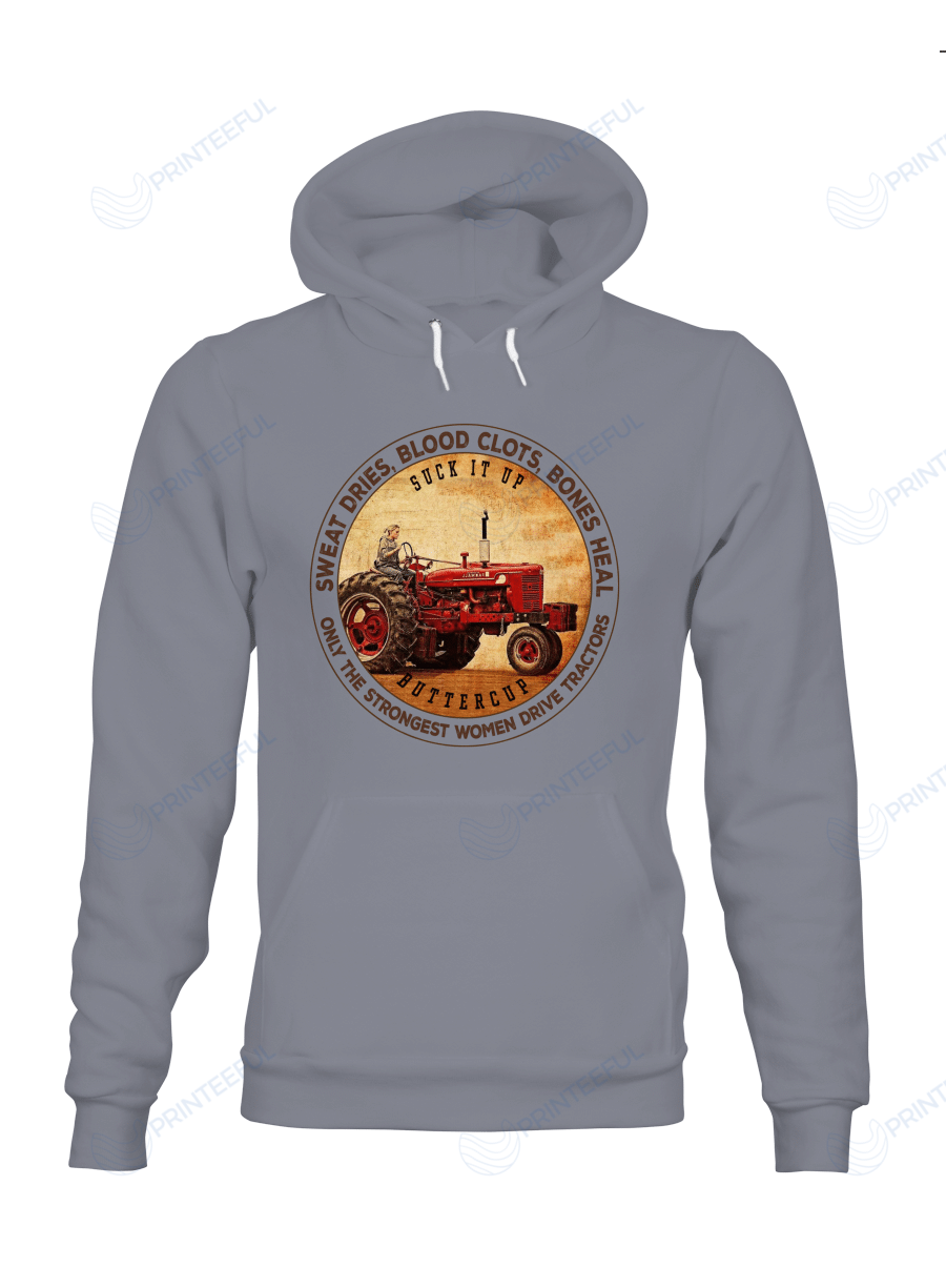 The Strongest Women Drive Tractors Shirts Hoodies Cups Mugs Hand Bags Totes – Farming