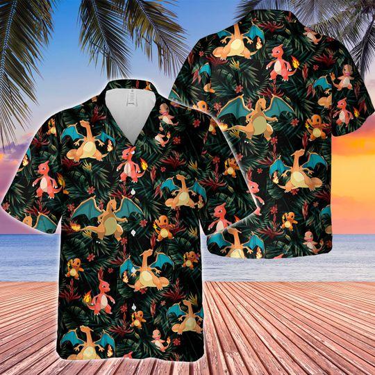 Chamander Evolution Hawaii Shirt For Men Women Adult Ha47896