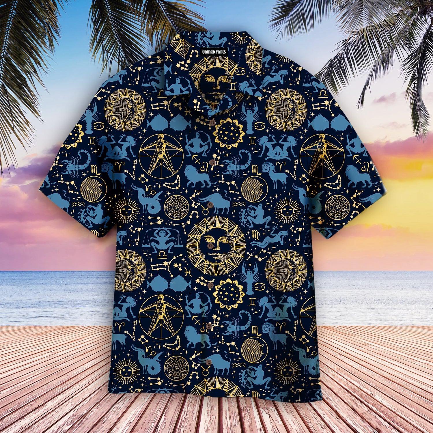 Zodiac Signs Horoscope Symbols Hawaii Shirt For Men Women Ha82754