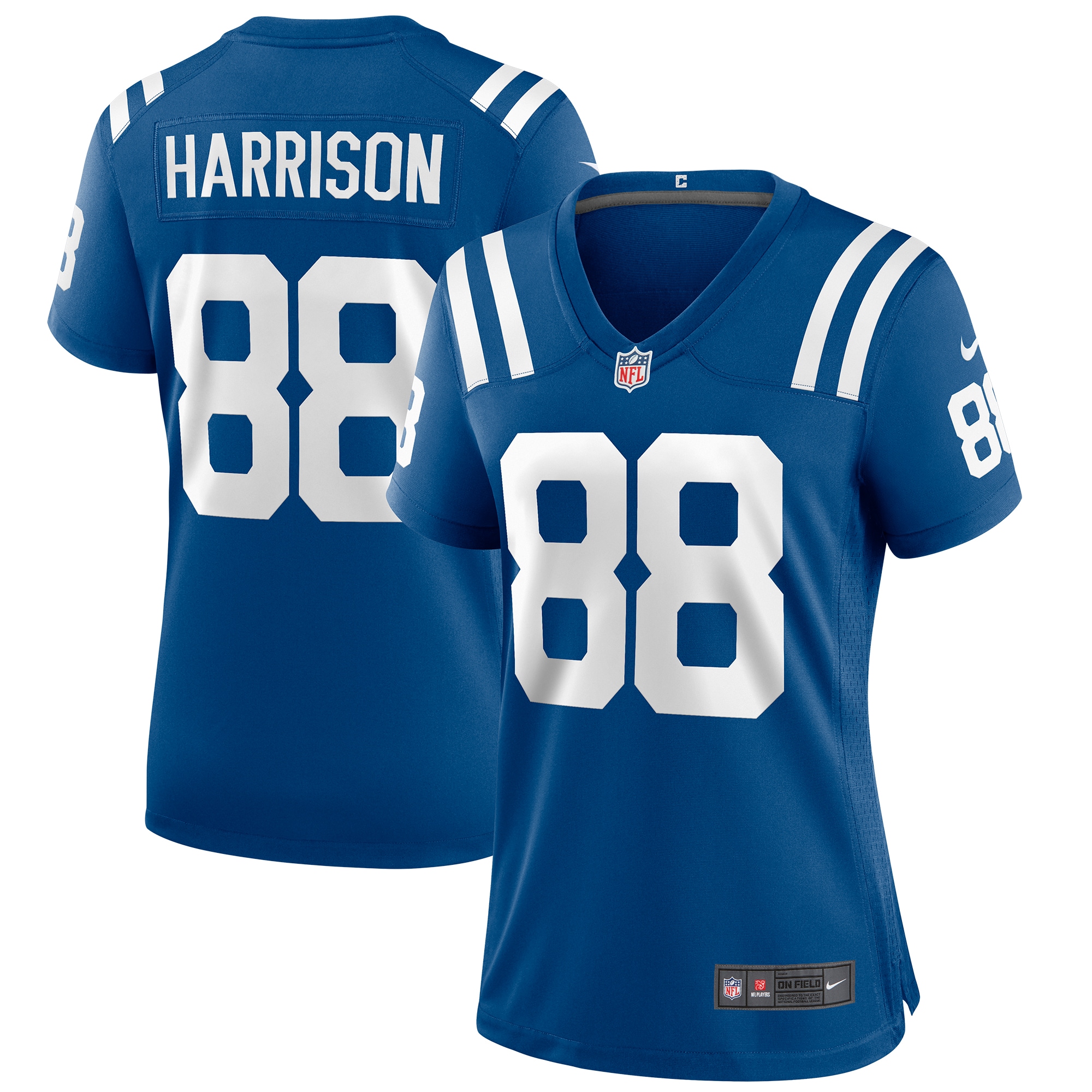 Women’s Indianapolis Colts Marvin Harrison Royal Game Retired Player Jersey