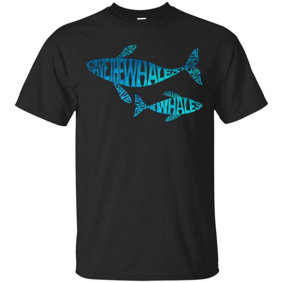 CONSERVATION – Save the Whales Aqua T Shirt & Hoodie