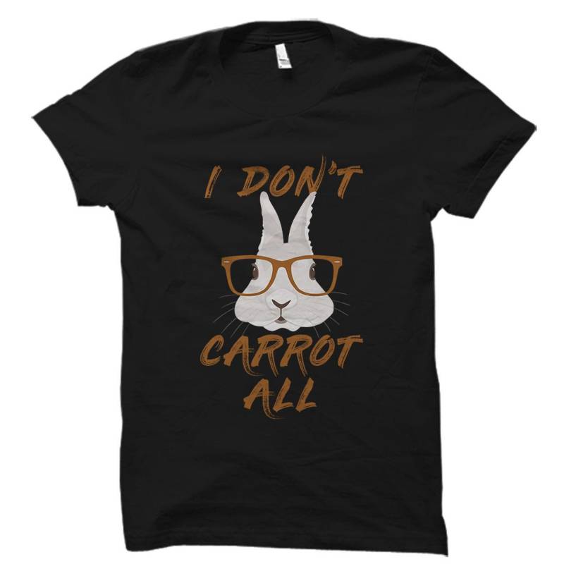 Crushtee Funny Easter Bunny Gift, Funny Bunny Shirt, Cute Easter Gift for Easter, Shirt for Easter,I Don’t Care Shirt, I Don’t Carrot All #OS1647 Long Sleeve Hoodie