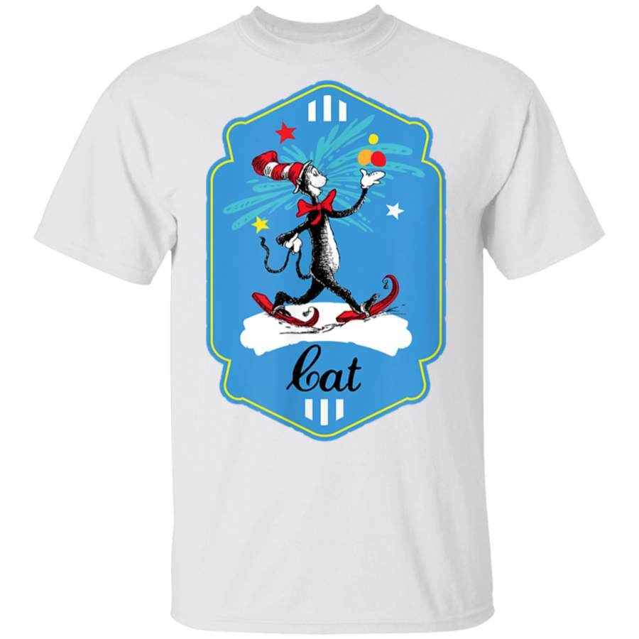 Dr Seuss The Cat in the Hat Snowshoe Badge Tshirt