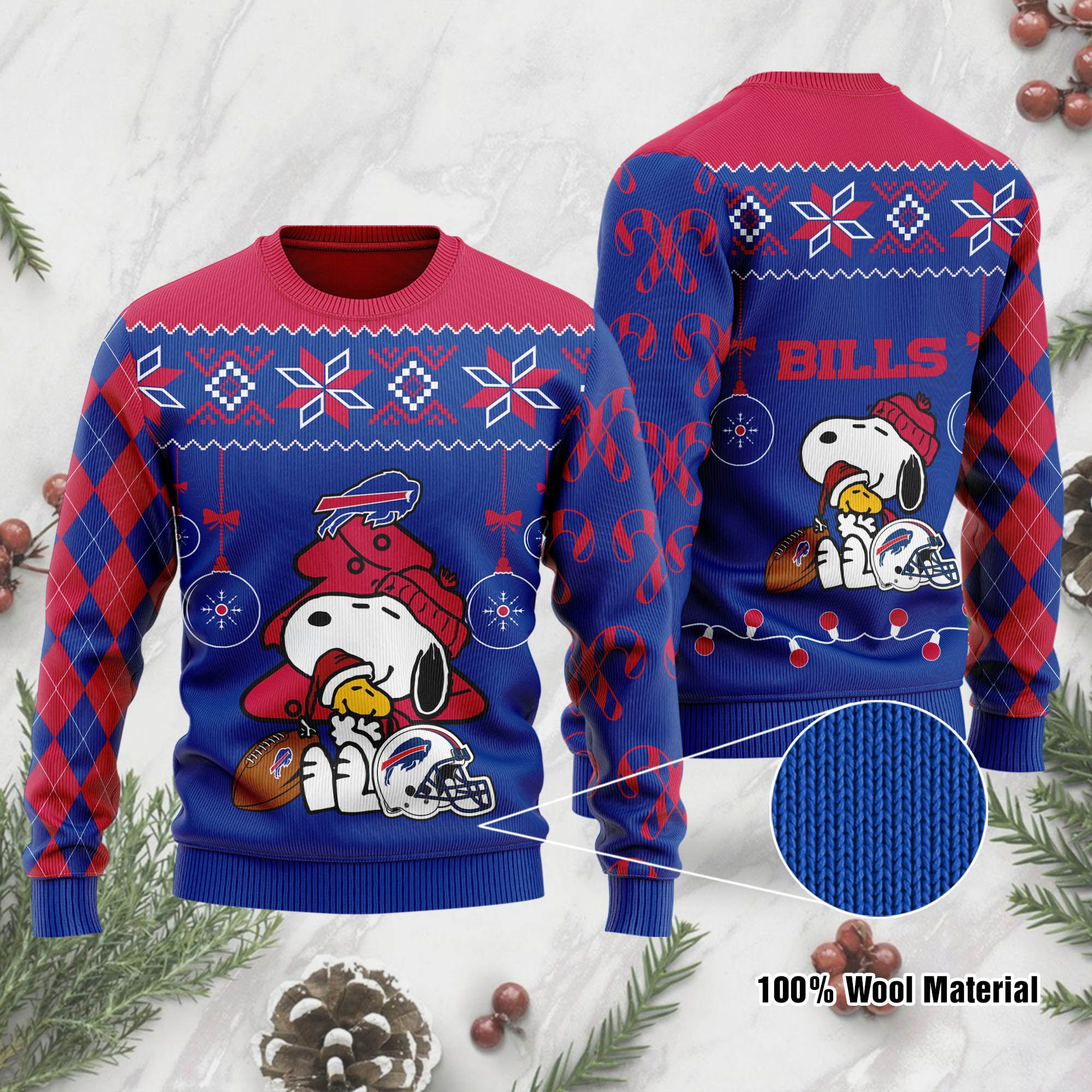 Buffalo Bills SP Ugly Sweater 192 L1PTHH0195-XM