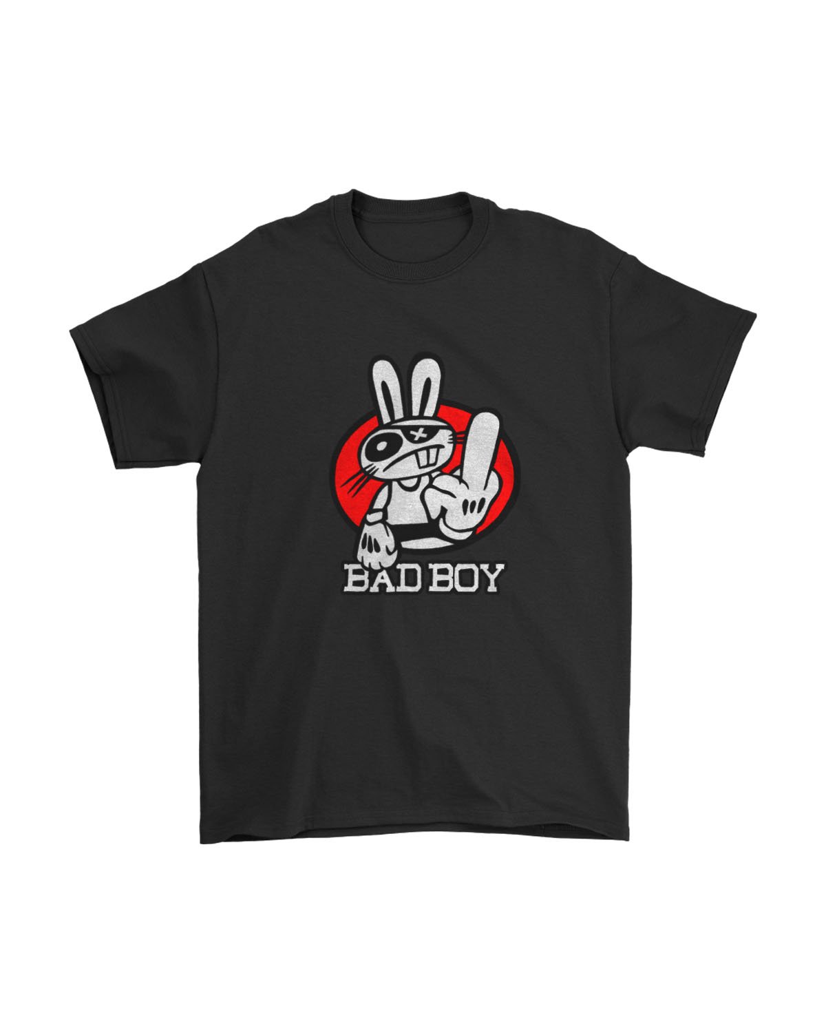 Middle Finger Gangsta Rabbit Bad Boy Men’s T-Shirt