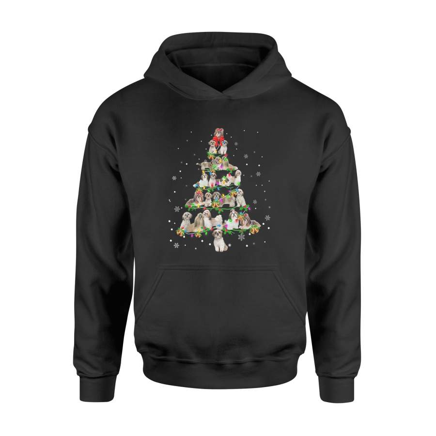Shih Tzu Christmas Tree X-Mas Gift T-Shirt – Standard Hoodie