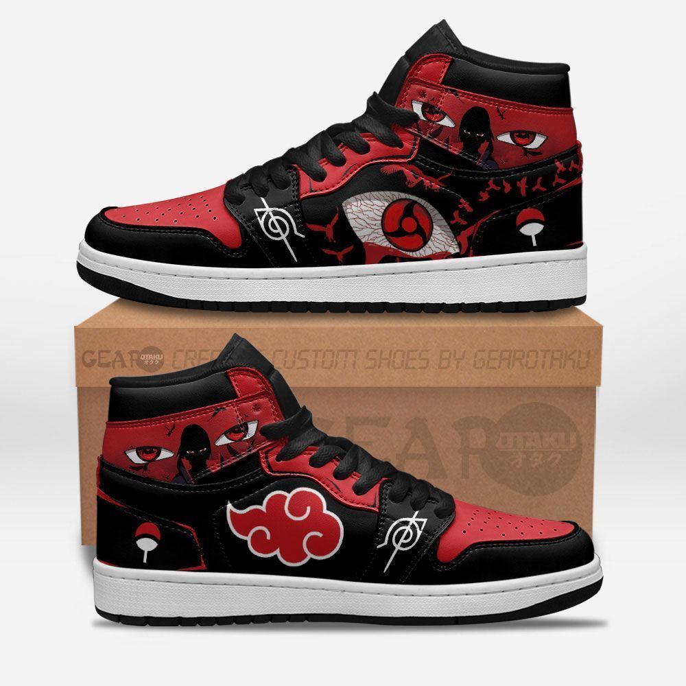 Akatsuki Jd Sneakers Itachi Sharingan Custom Anime Nrt Shoes