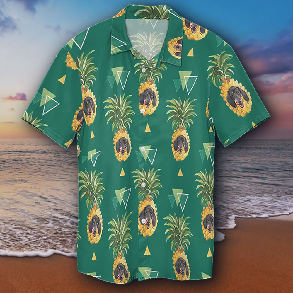 Dachshund Pineapple Hawaii Shirt Green Vintage Hawaii For Men Women Apparel Ha4765