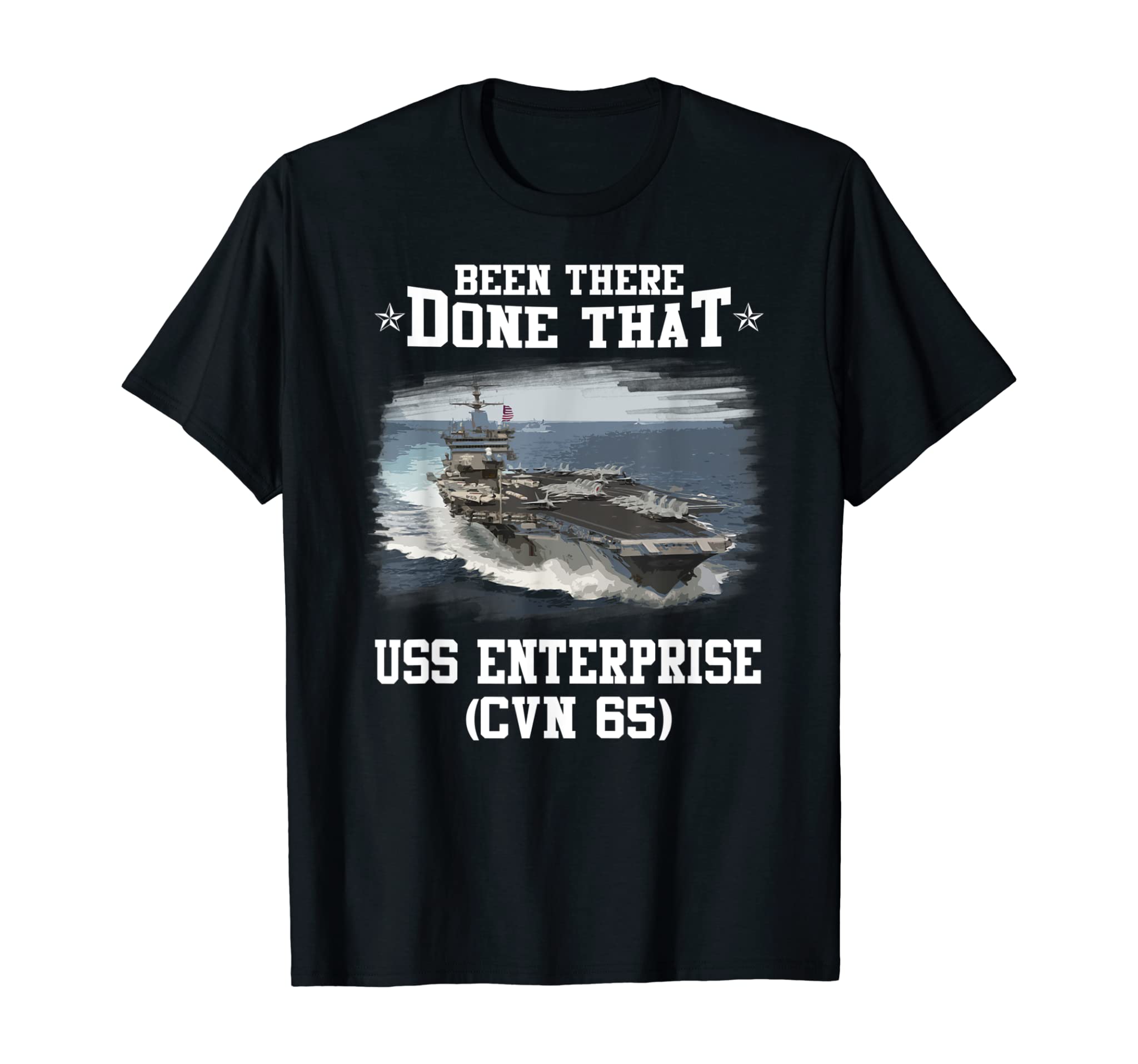 USS Enterprise CVN-65 Veterans Day Father Day Gift T-Shirt