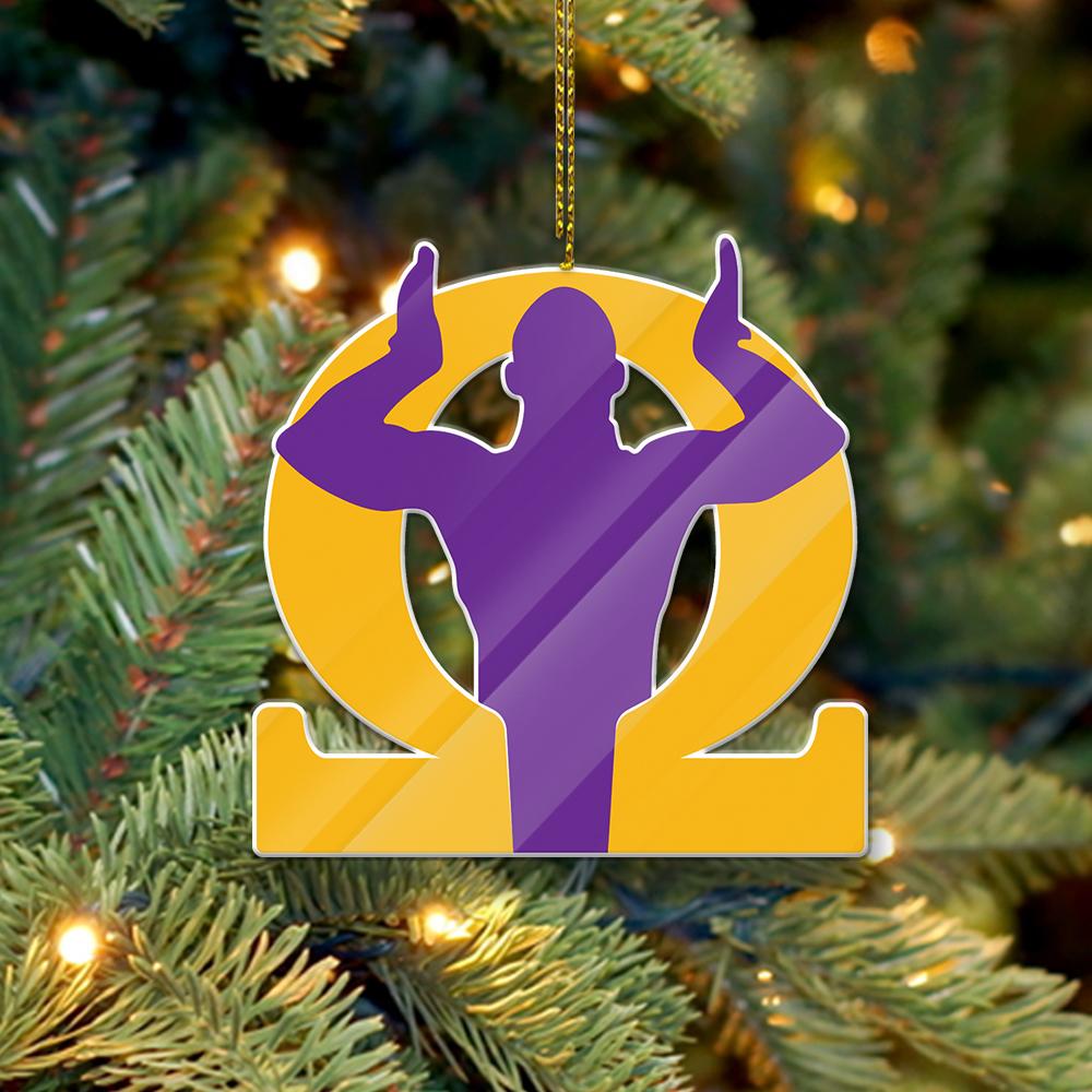 Wonderprint Ornament – Just Love Cooper Cole Man Omega Psi Phi Shape Acrylic Ornament Lt10