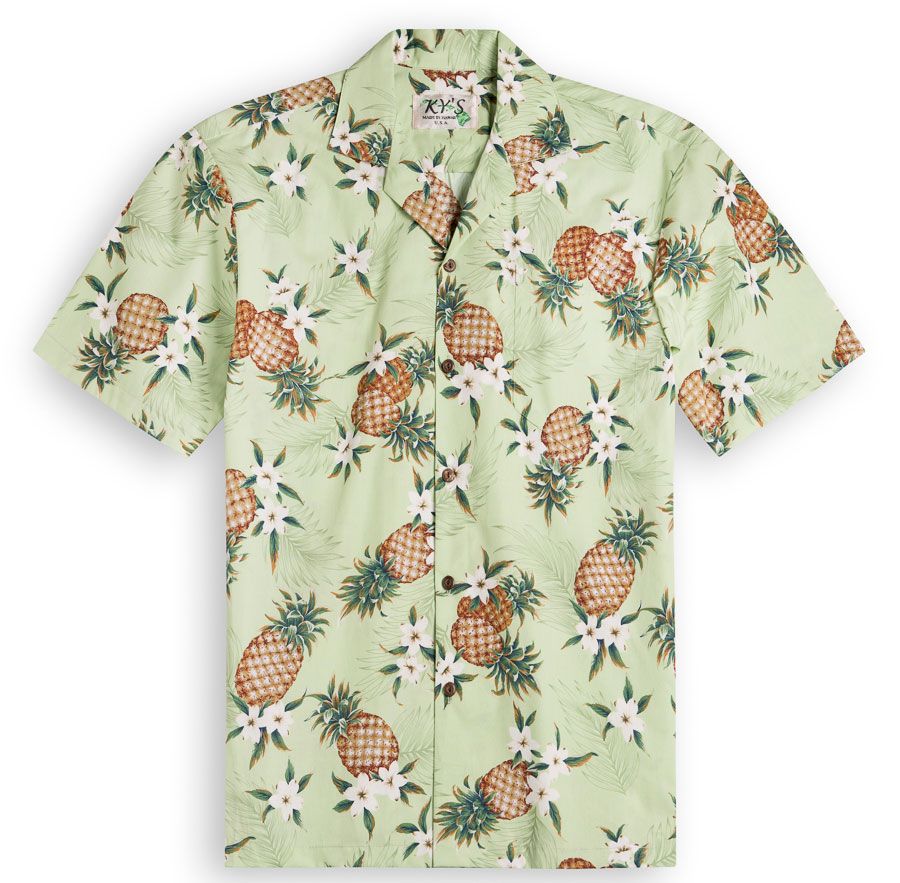 Pineapple Green Amazing Design Hawaii Shirt Ha40955