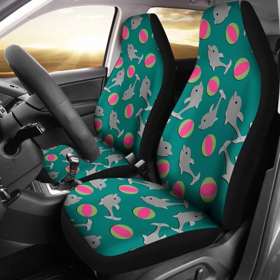 Dolphin Ball Pattern Print Universal Fit Car Seat Cover