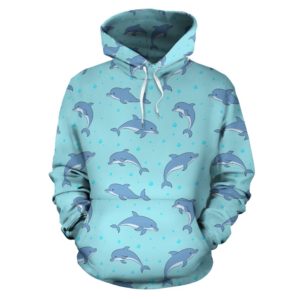 Dolphin Baby Cute Print Pattern Pullover Hoodie