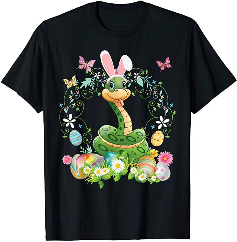 Bunny Snake Happy Easter Day Lover Egg Hunt Lovely Cute T-Shirt