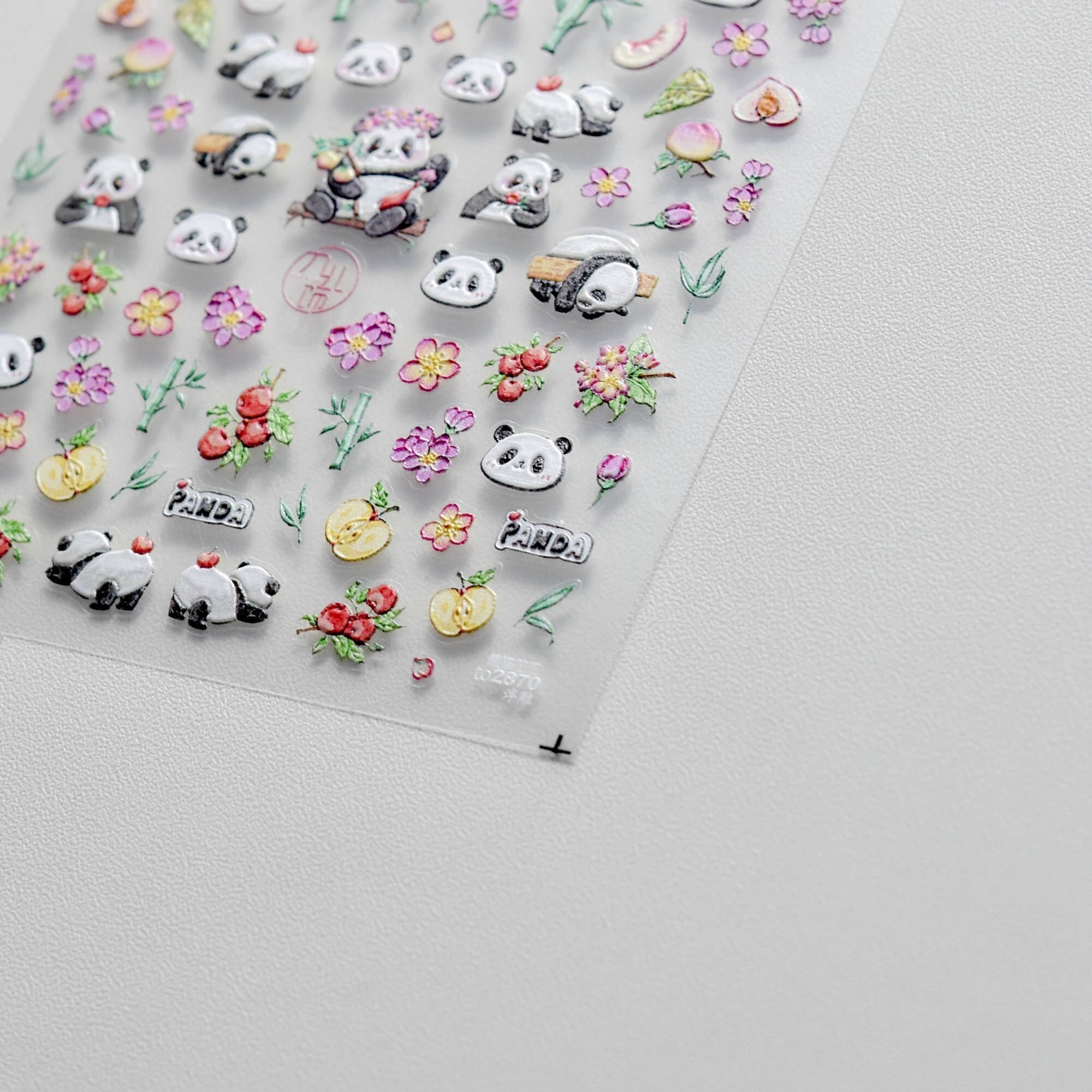 Panda Nail Stickers, Panda Nail Decals, Cartoon Nail Stickers, Kawaii Nail Sticker, Nail Decal Art, DIY Nails