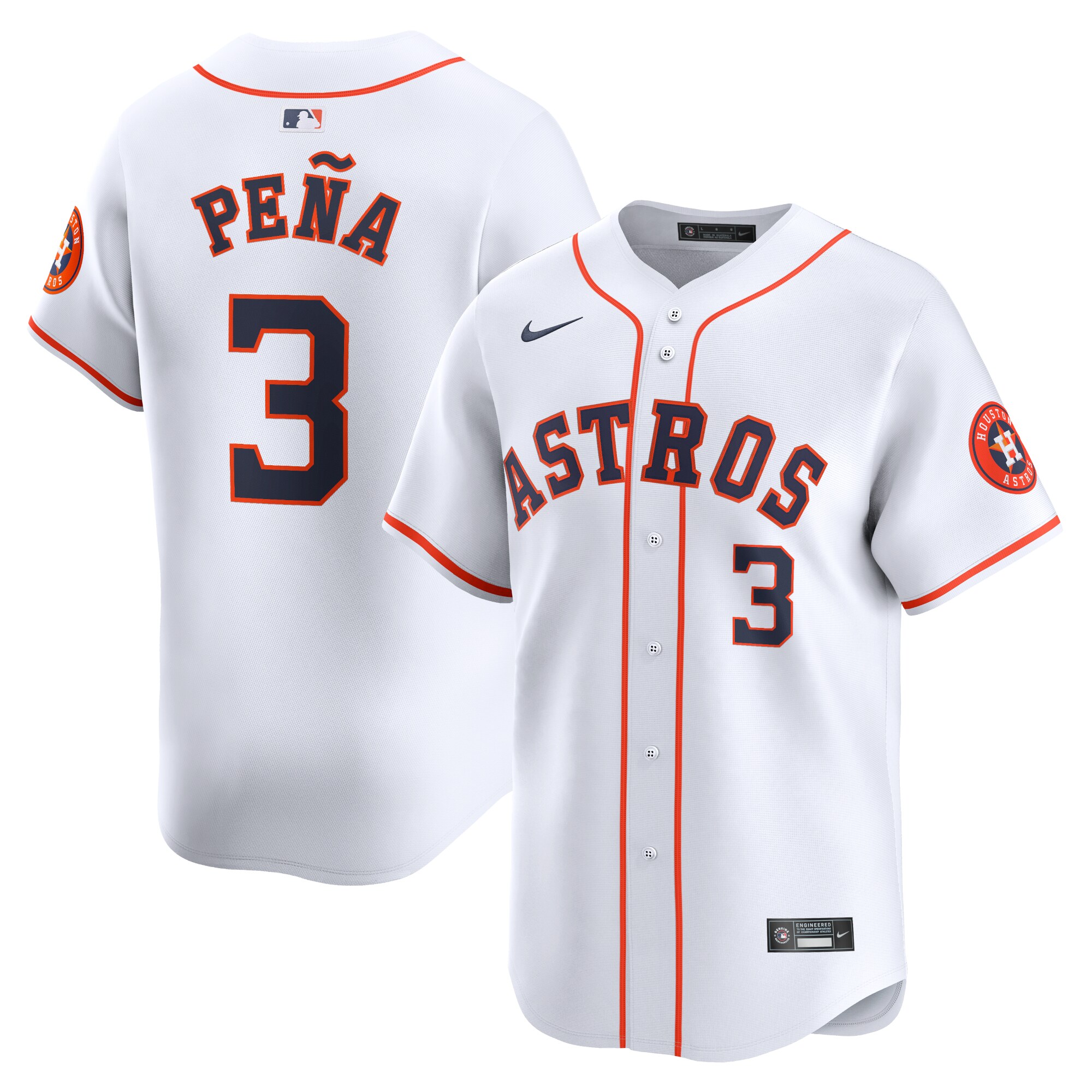 Jeremy Peña Houston Astros Home Limited Player Jersey – White