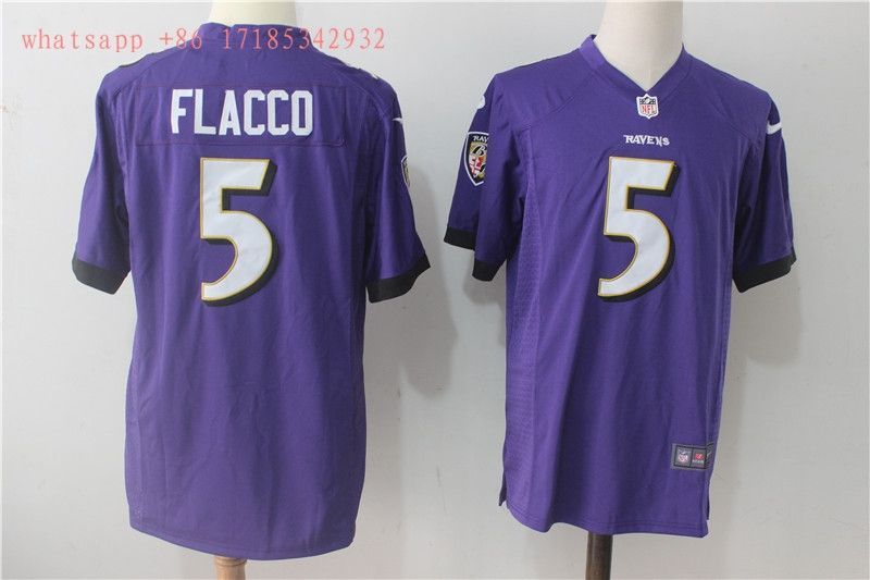 Baltimore Ravens Joe Flacco #5 2020 NFL Purple Jersey Jersey