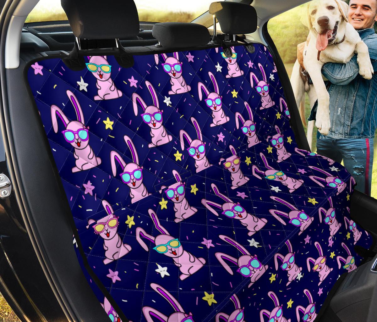 Rabbit Baby Pattern Print Design Rb015 Rear Dog  Seat Cover