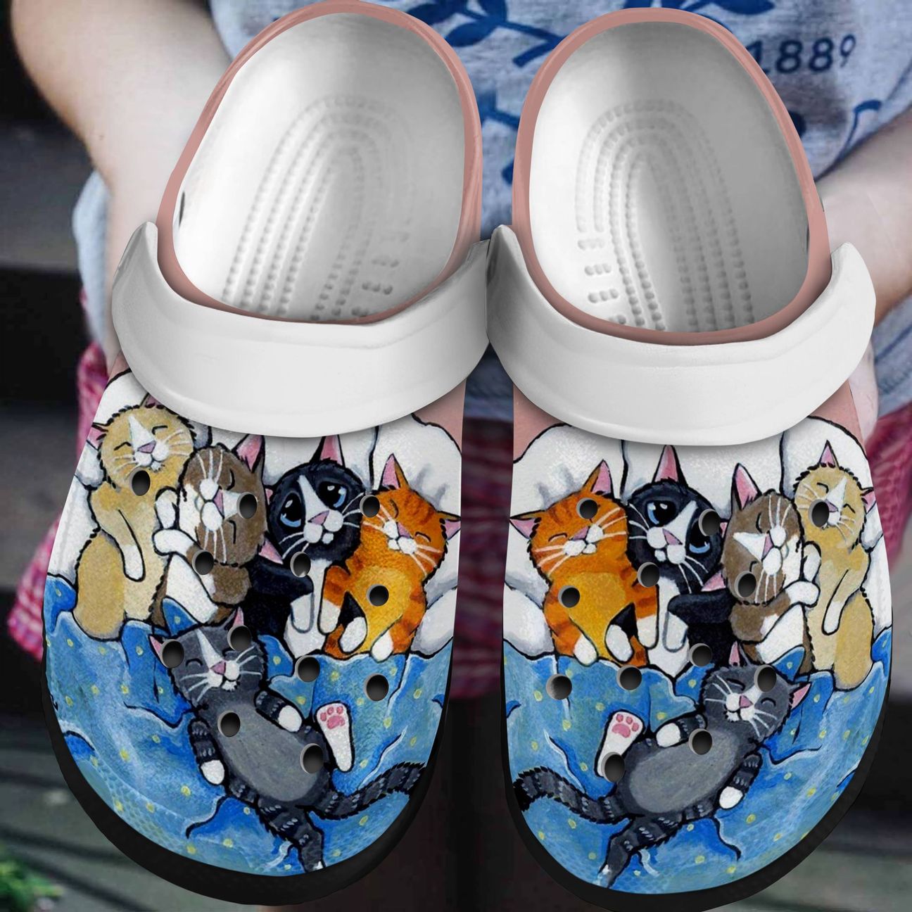 Cat Personalized Clog, Custom Name, Text, Color, Number Fashion Style For Women, Men, Kid, Print 3D Lovely Cats