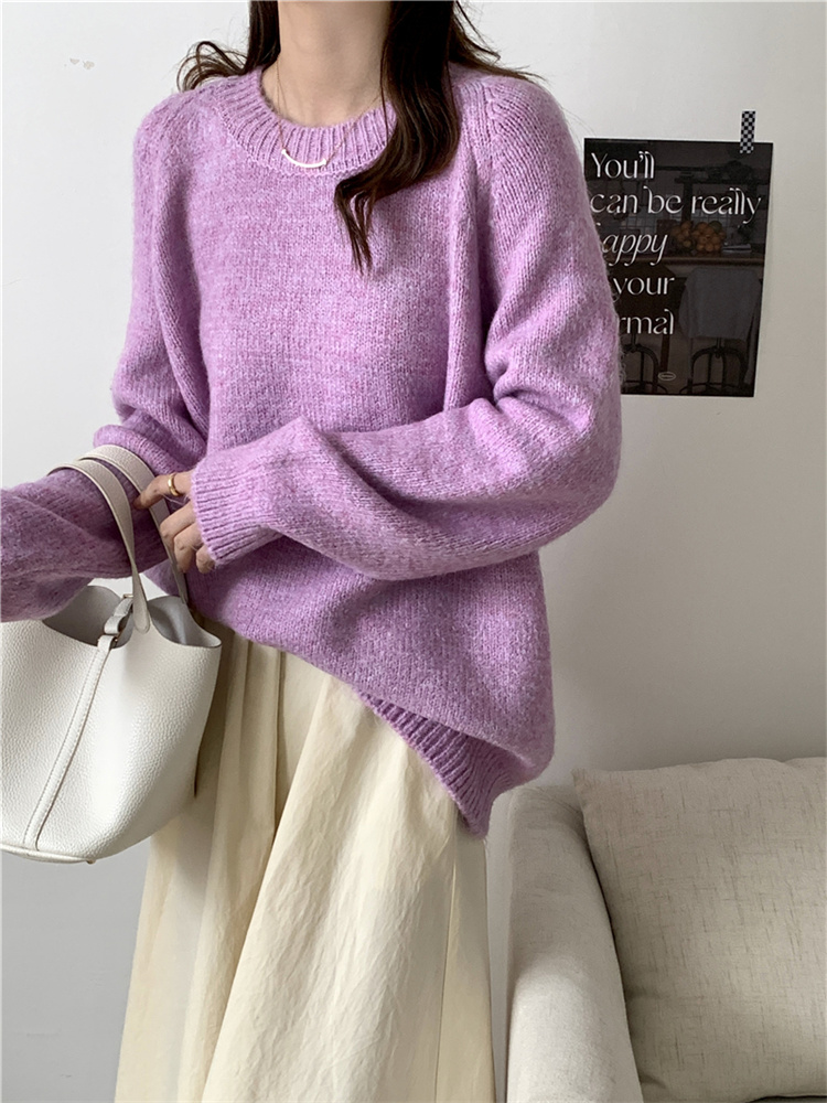 Syiwidii Casual Pullovers Oversized Sweater Women O Neck Long Sleeve Fall Winter 2022 New Korean Fashion Soft Loose Jumpers alx