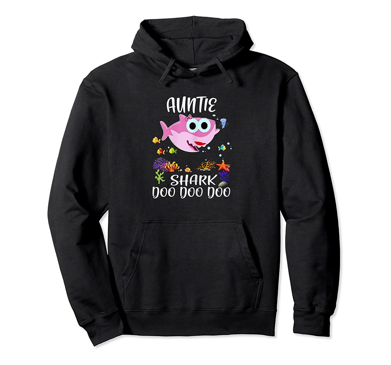 Auntie Shark Doo Doo Shirt Matching Family Shark Pullover Hoodie, T-Shirt, Sweatshirt