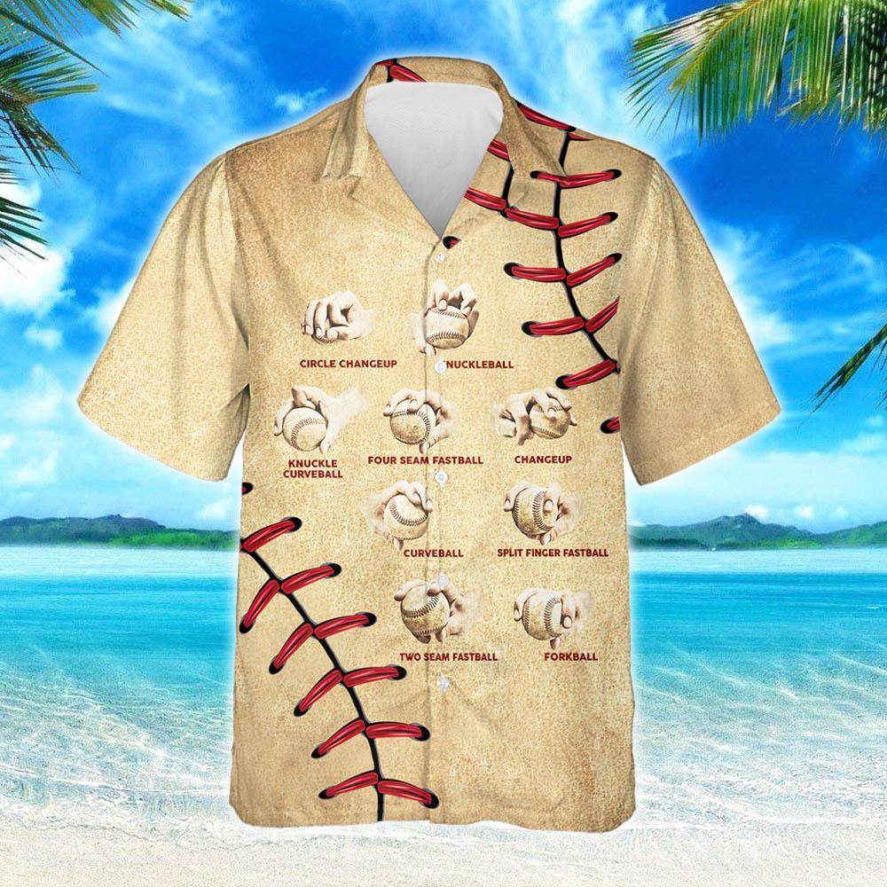 Baseball Pitching Grips Hawaii Shirt Ha20555