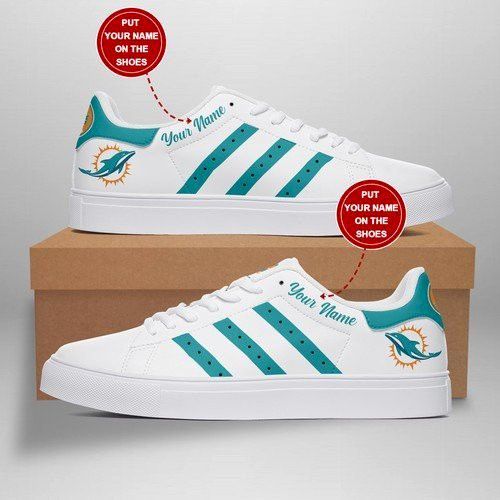 Miami Dolphins Football Personalized Custom Sneakers Gift For Fan